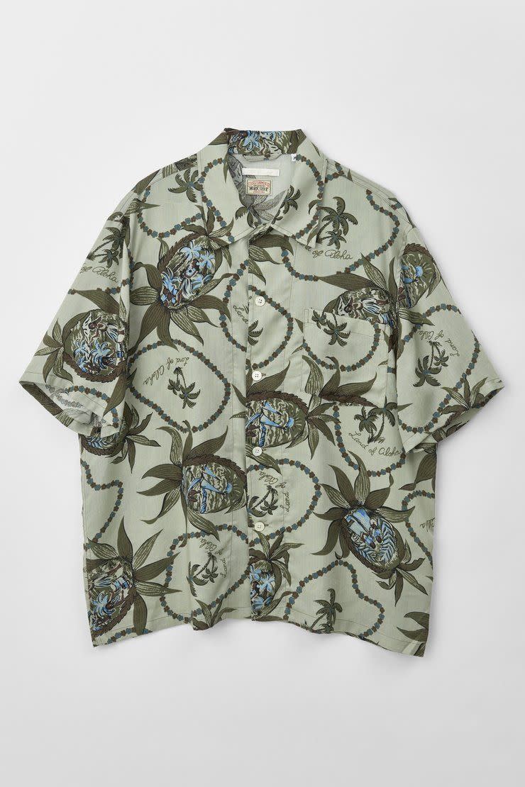 <p><strong>Our Legacy</strong></p><p>ourlegacy.se</p><p><strong>$150.00</strong></p><p><a href="https://www.ourlegacy.se/mens/workshopxstussy/box-shirt-shortsleeve-sage_-aloha_-94" rel="nofollow noopener" target="_blank" data-ylk="slk:Shop Now;elm:context_link;itc:0;sec:content-canvas" class="link ">Shop Now</a></p><p>Made of deadstock Stüssy fabric from the '90s, this shirt from the cool-guy Swedes at Our Legacy (perhaps not-so-surprisingly) looks equally cool in 2020. </p>
