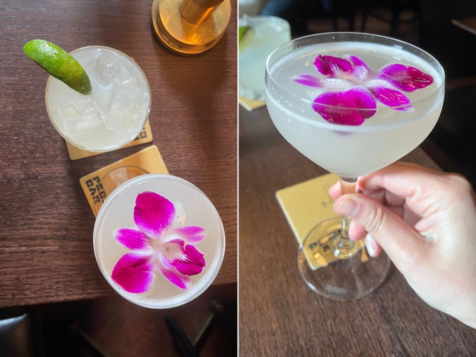 cocktails from Pete Davidson's Pebble Bar