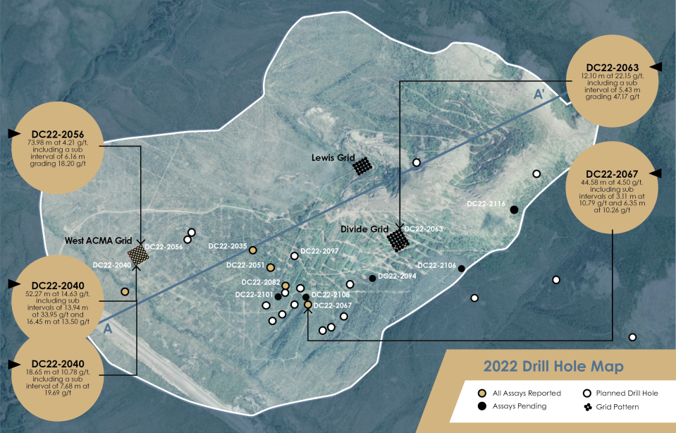 Novagold_DrillHoleMap