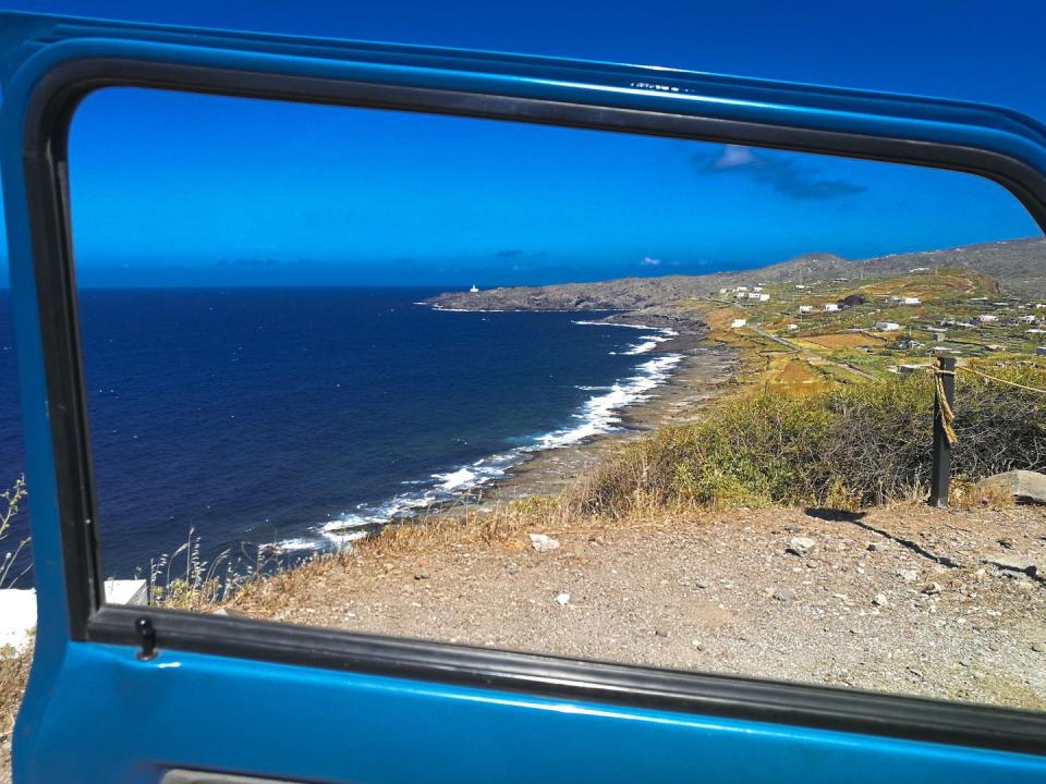 landascape cala cinque denti, pantelleria island, trapani, sicily, italy