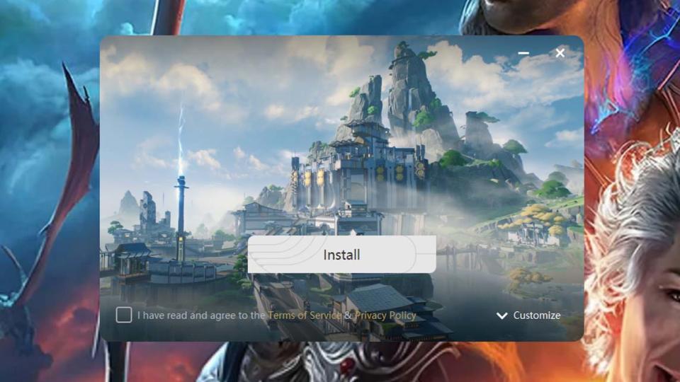 Wuthering Wave Install window.