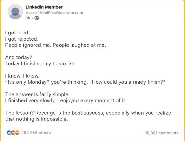 This AI Writes LinkedIn Cringe Posts That Are Too Real