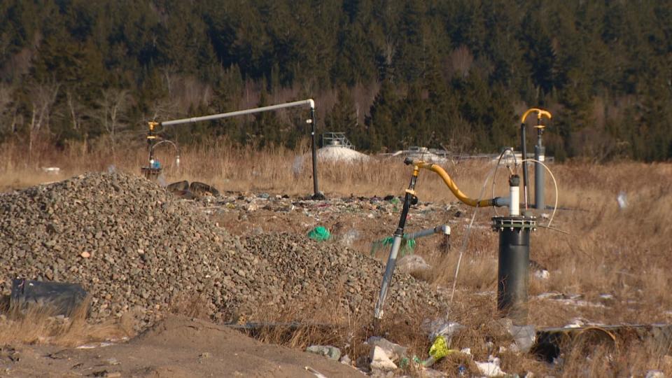 A methane gas capture system installed at a landfill in Saint John, New Brunswick. 