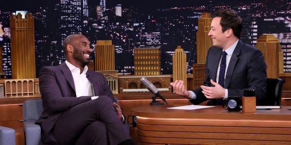 Jimmy Fallon talks to LA Lakers' Kobe Bryant on The Tonight Show