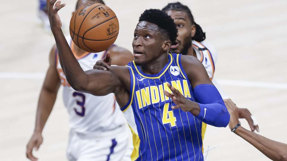 Victor Oladipo, pictured here in action for the Indiana Pacers.