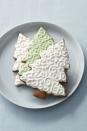 <p>Mint and cream icing swirls make the perfect snowy scene on gingerbread trees.</p><p>Get the<strong> <a href="https://www.goodhousekeeping.com/food-recipes/a11308/gingerbread-cookies-recipe-ghk1211/" rel="nofollow noopener" target="_blank" data-ylk="slk:Swirly Gingerbread Trees recipe;elm:context_link;itc:0;sec:content-canvas" class="link ">Swirly Gingerbread Trees recipe</a></strong>.<br></p>