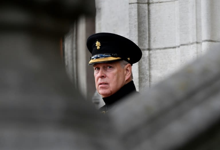 Prince Andrew has given up his honorary military titles and charitable positions (AFP/JOHN THYS)