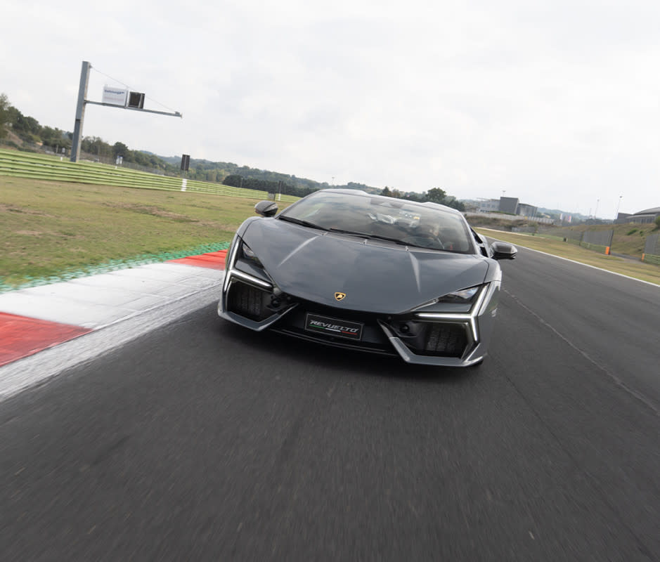Lamborghini designed the Revuelto hybrid hypercar to serve equally well as a daily driver, canyon carver, or track toy.<p>Michael Teo Van Runkle</p>