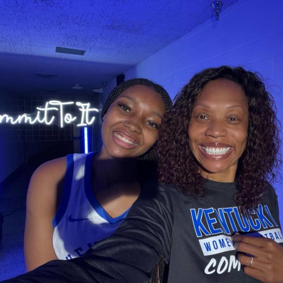 Jordy Griggs, left, said her connection with UK head coach Kyra Elzy made a difference in her recruiting process.