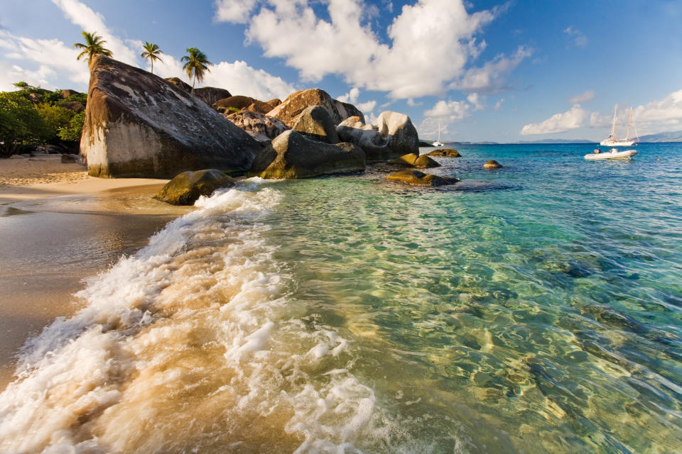 <a href="https://www.tripadvisor.com/Attraction_Review-g147358-d147484-Reviews-The_Baths-Virgin_Gorda_British_Virgin_Islands.html" target="_blank">The Baths</a>&nbsp;at Virgin Gorda (Photo: Paul Zizka via Getty Images)