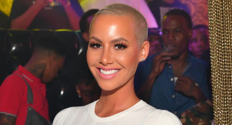 Amber Rose says she wants breast reduction surgery. (Photo: Getty Images)