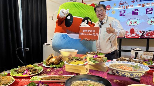 台南號稱「美食之都」，年底選舉逼近，爭取連任的民進黨籍台南市長黃偉哲，推動市政依然不停歇。（張毓翎攝）