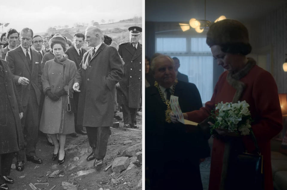 About the Queen's visit to Aberfan, Amy Roberts told Tatler, 