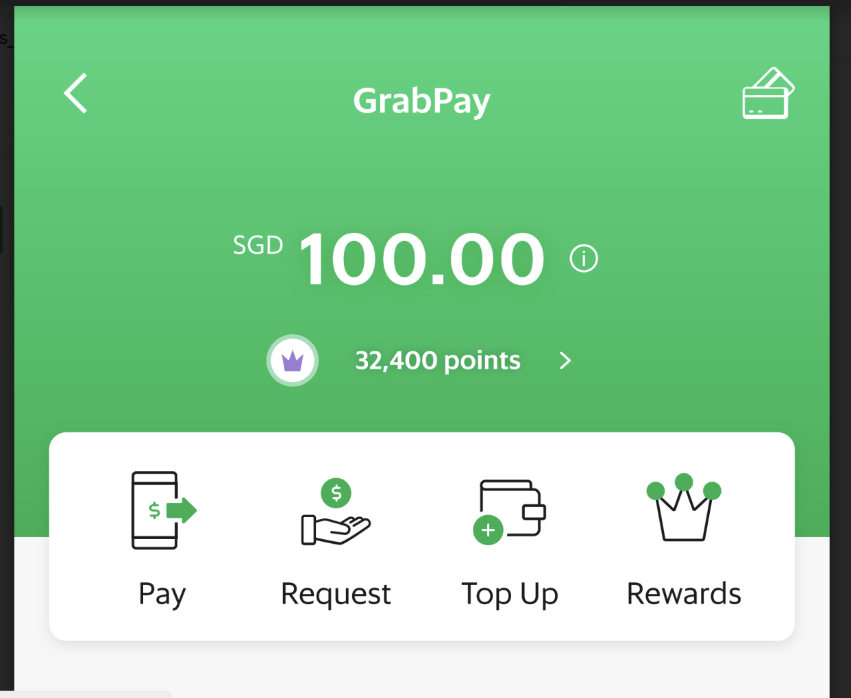 Grab remittance product in Grab e-wallet. Photo: Grab