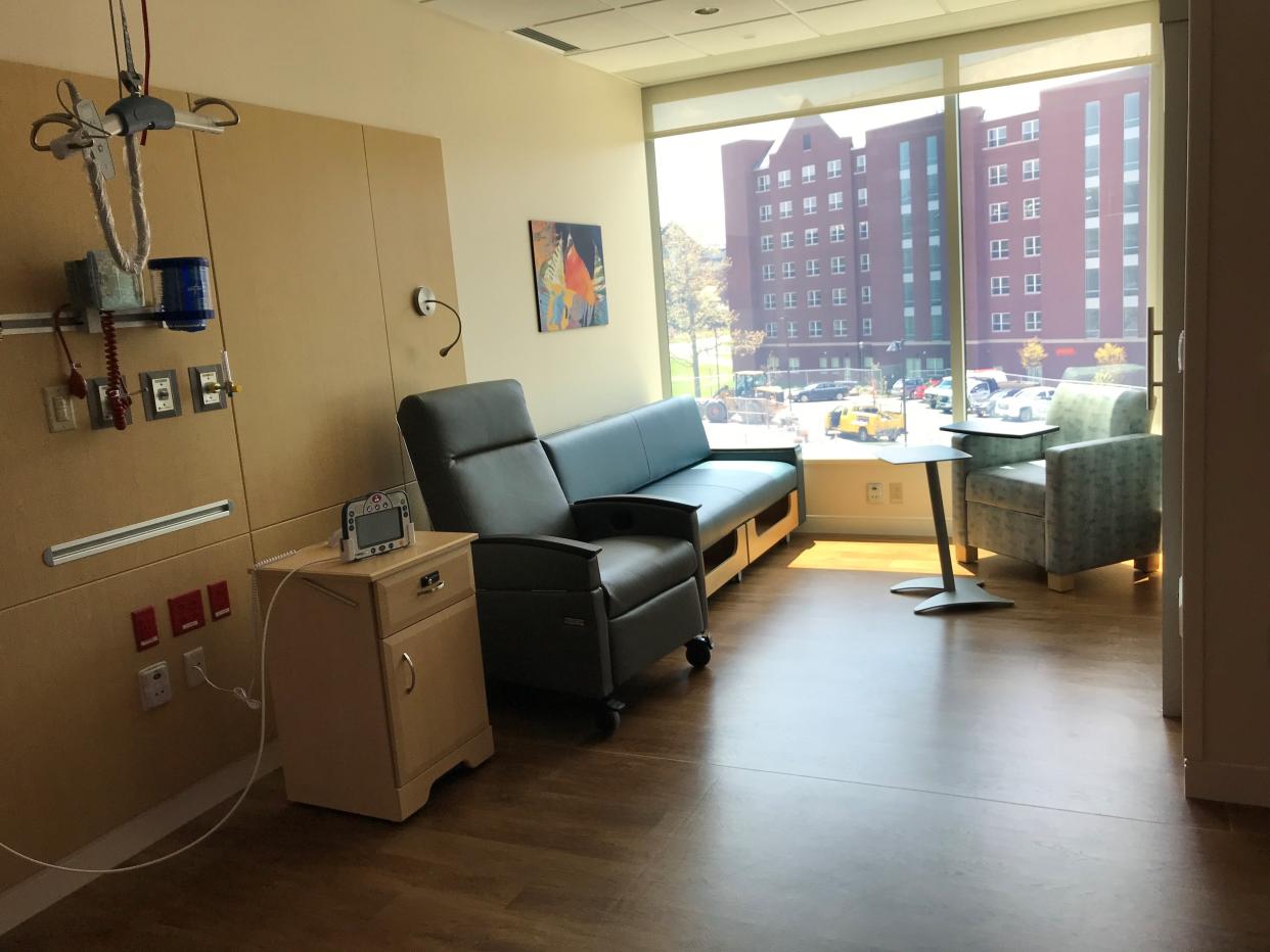 The $187 million Miller Building at UVM Medical Center has private rooms for 128 patients.