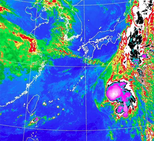 颱風「白海豚」突生成 氣象局揭關鍵　下波更強冷空氣這天報到。(氣象局 衛星雲圖) 