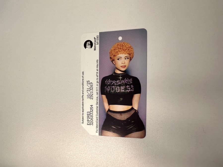 The MTA released specialty Ice Spice MetroCards. (MTA)