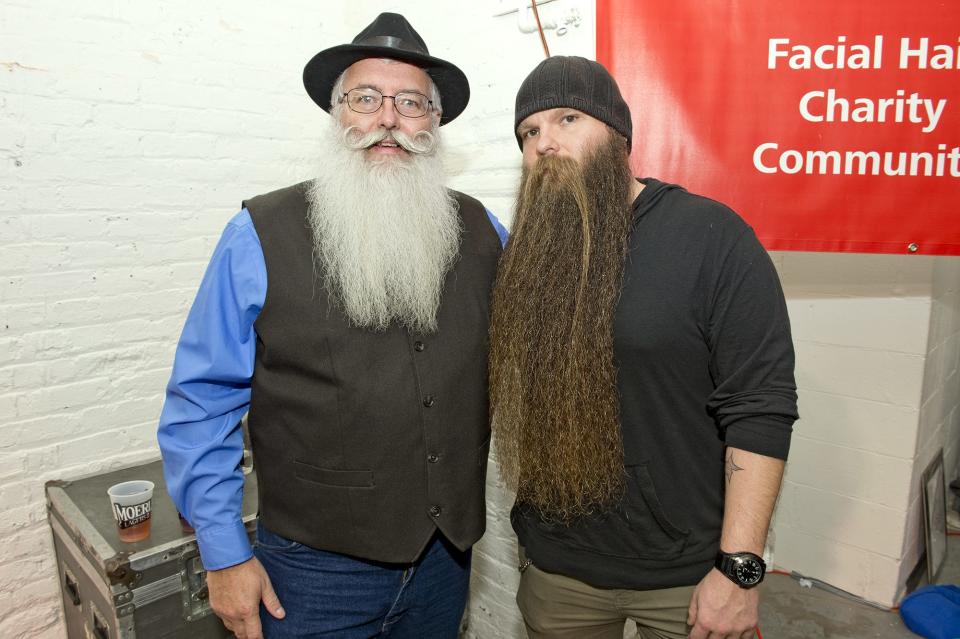 Some people don't just grow out their beards in November. Mark Carroll and Lance Wooton competed in the Bockfest 2018 Beard Baron contest.