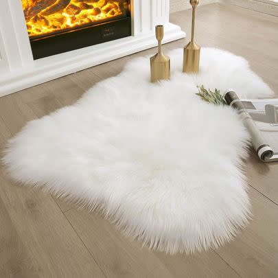 A faux fur rug for up to 26% off