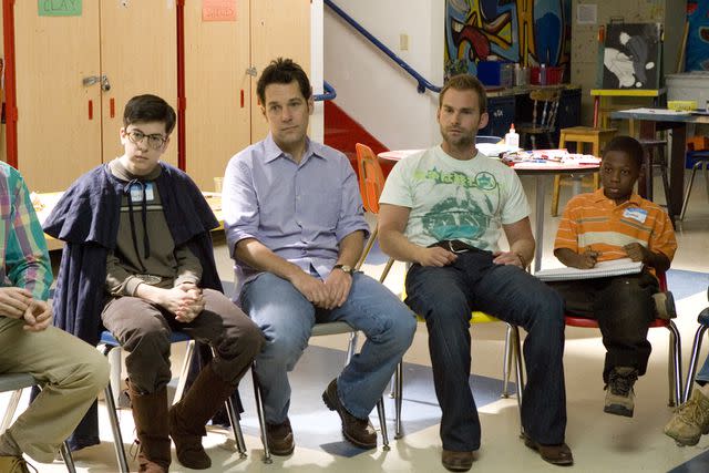 <p>Universal</p> From left: Christopher Mintz-Plasse, Paul Rudd, Seann William Scott and Bobb'e J. Thompson in 'Role Models,' 2008