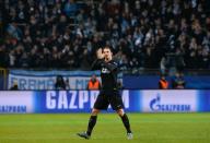 Paris Saint-Germain's forward Zlatan Ibrahimovic reacts as he is substituted during a UEFA Champions League match against Malmo in Malmo, Sweden on November 25, 2015