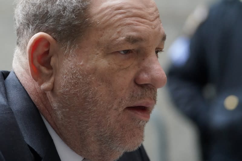 Film producer Harvey Weinstein arrives at New York Criminal Court for his ongoing sexual assault trial in the Manhattan borough of New York City