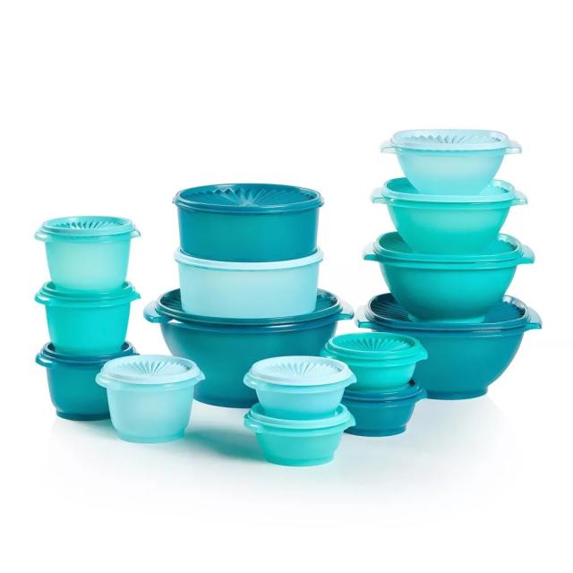 Tupperware 16-Piece Heritage Round Mini Bowls Set - Vintage Multi