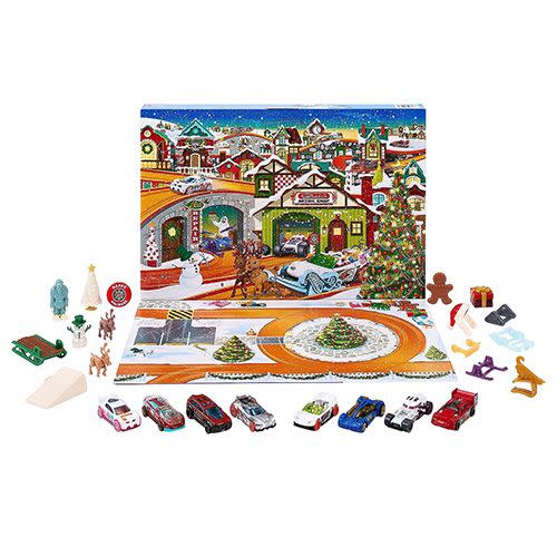 <p><a href="https://faoschwarz.com/products/hot-wheels-advent-calendar-1" rel="nofollow noopener" target="_blank" data-ylk="slk:Shop Now;elm:context_link;itc:0;sec:content-canvas" class="link ">Shop Now</a></p><p>Hot Wheels Advent Calendar</p><p>faoschwarz.com</p><p>$25.00</p><span class="copyright">Hot Wheels</span>