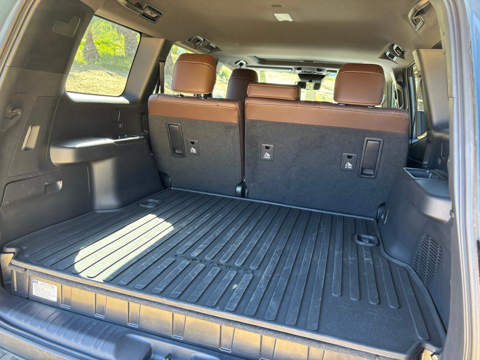 The 2024 Toyota Land Cruiser cargo compartment.