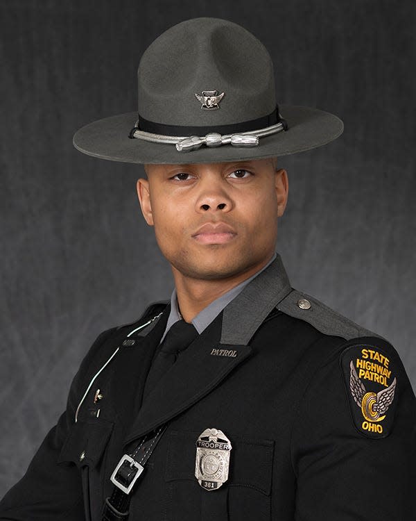 Ohio State Highway Patrol Trooper Matthias L. Carson was selected 2022 Trooper of the Year at the Marion Post.