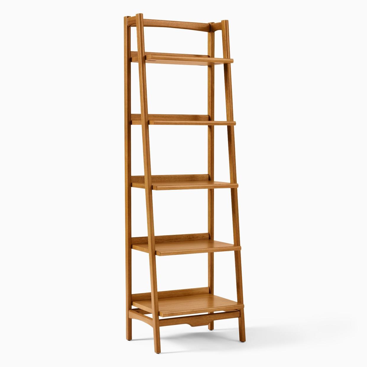 <p><a href="https://go.redirectingat.com?id=74968X1596630&url=https%3A%2F%2Fwww.westelm.com%2Fproducts%2Fmid-century-22-bookshelf-acorn-h5335&sref=https%3A%2F%2Fwww.popularmechanics.com%2Fhome%2Fg37530366%2Fbest-bookshelves%2F" rel="nofollow noopener" target="_blank" data-ylk="slk:Shop Now;elm:context_link;itc:0;sec:content-canvas" class="link rapid-noclick-resp">Shop Now</a></p><p>Mid-Century Ladder Bookshelf</p><p>westelm.com</p><p>$399.00</p>