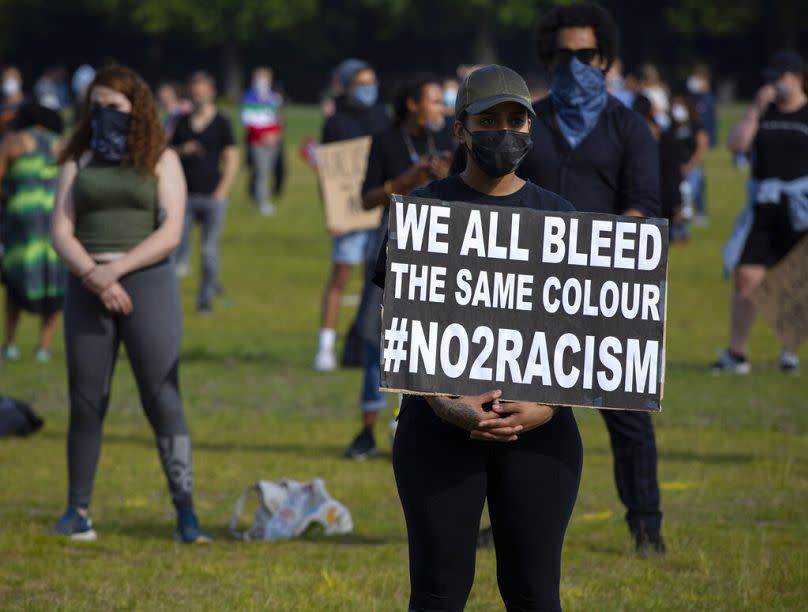 Manifestación en La Haya, Holanda, el 2 de junio de 2020.