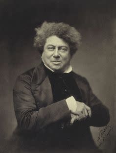 <span class="caption">Alexandre Dumas, author of the Three Musketeers, had a grandmother who was an African slave.</span> <span class="attribution"><a class="link " href="https://en.wikipedia.org/wiki/Alexandre_Dumas#/media/File:Nadar_-_Alexander_Dumas_p%C3%A8re_(1802-1870)_-_Google_Art_Project_2.jpg" rel="nofollow noopener" target="_blank" data-ylk="slk:Google Cultural Institute/Wikipedia;elm:context_link;itc:0;sec:content-canvas">Google Cultural Institute/Wikipedia</a></span>