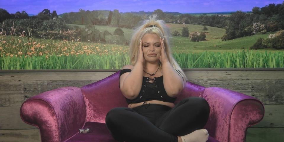 Trisha walked from the CBB house.