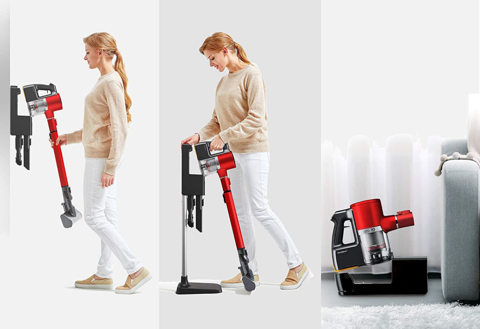 This model stands out with its special attachment which includes a vibrating hose head, which sucks up all the pet hair in your upholstery or carpets that you never knew was there.