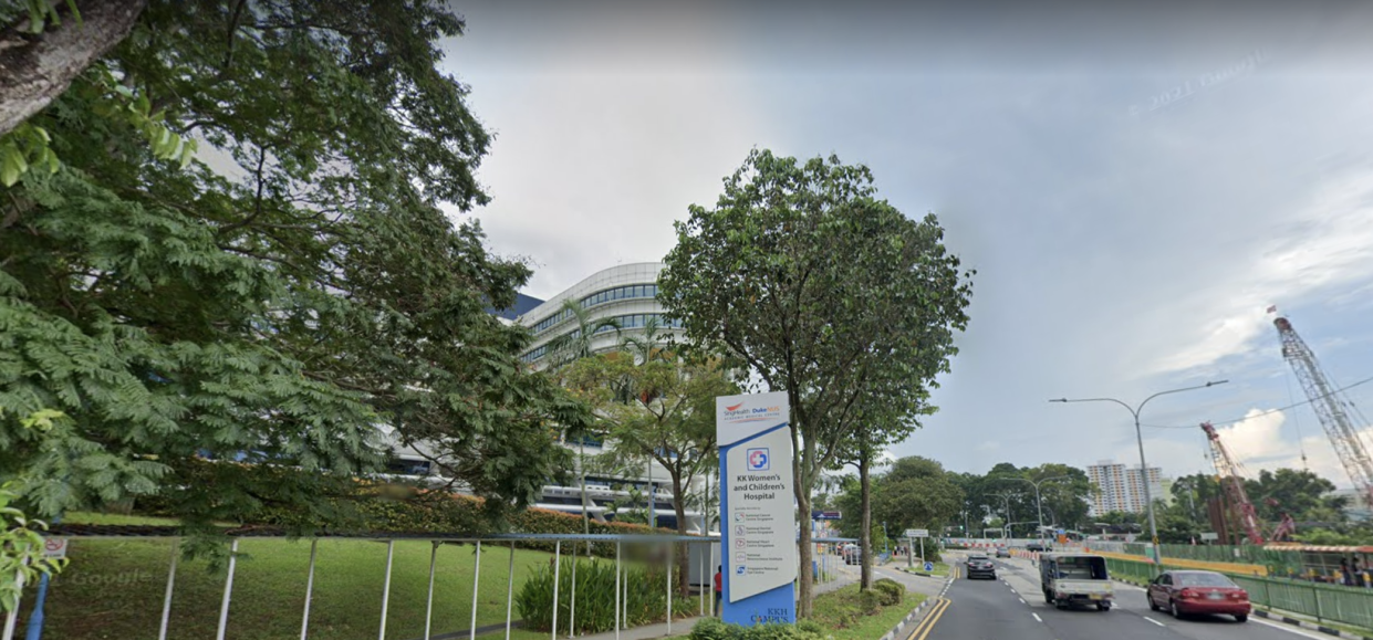 KK Women’s and Children’s Hospital in Singapore. (PHOTO: Sceencap/Google Streetview)