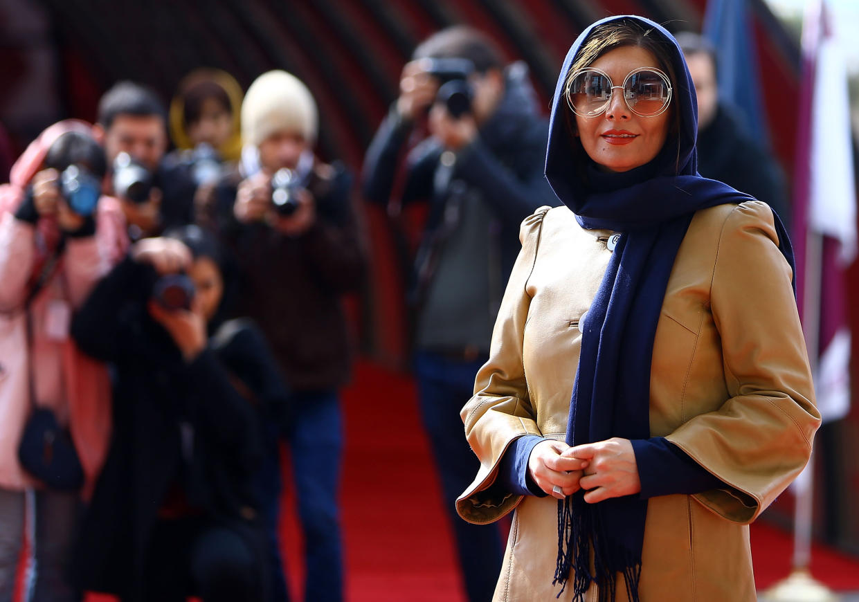 Hengameh Ghaziani attends the Fajr Film Festival in Tehran, Iran.   (Amin Mohammad Jamali / Getty Images file )