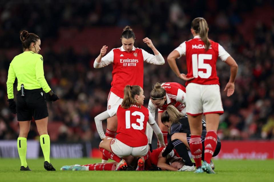 Vivianne Miedema picked up a serious injury in mid-December (Getty Images)