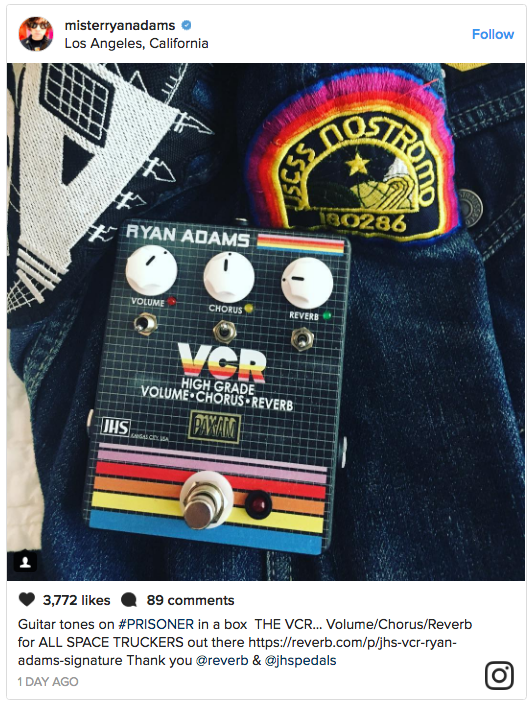 He’s also selling a signature *Prisoner* guitar pedal