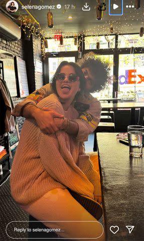 <p>Selena Gomez /Instagram</p> Selena Gomez and Benny Blanco cuddle up together