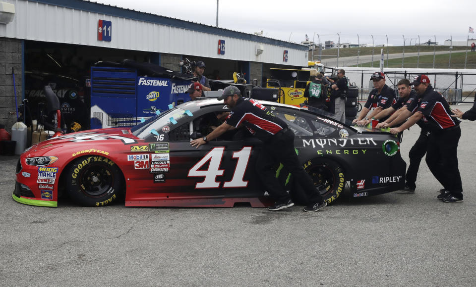 The pole is Busch’s first since March of 2016. (Getty)