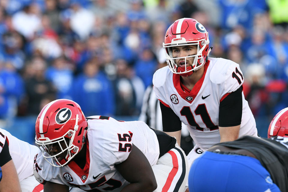 Jake Fromm (11) and Georgia will likely be back in a New Year’s Six bowl even if UGA misses out on the playoff. (Photo by Michael Allio/Icon Sportswire via Getty Images)