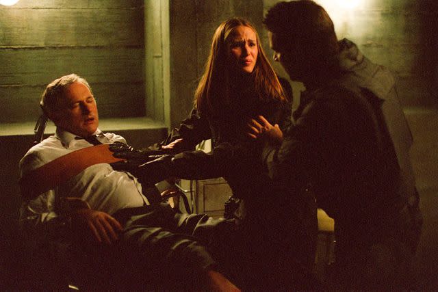 SCOTT GARFIELD/ABC Victor Garber, Jennifer Garner, and Mark Galasso on 'Alias'