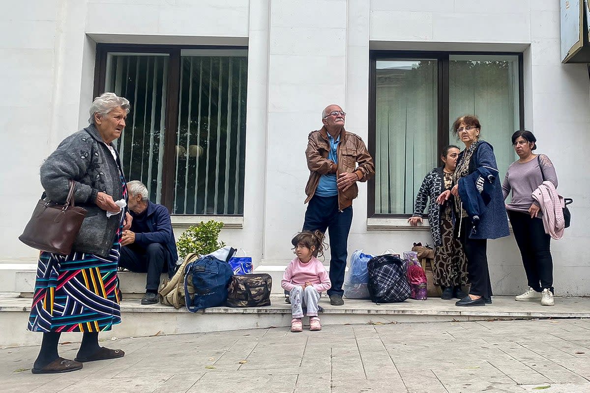 Residents report wanting to evacuate to Armenia after reports of shooting in Stepanakert (Copyright 2023 The Associated Press. All rights reserved.)