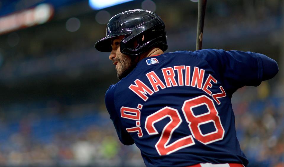 J.D. Martinez has three AL All-Star nodes in his five seasons with the Red Sox.