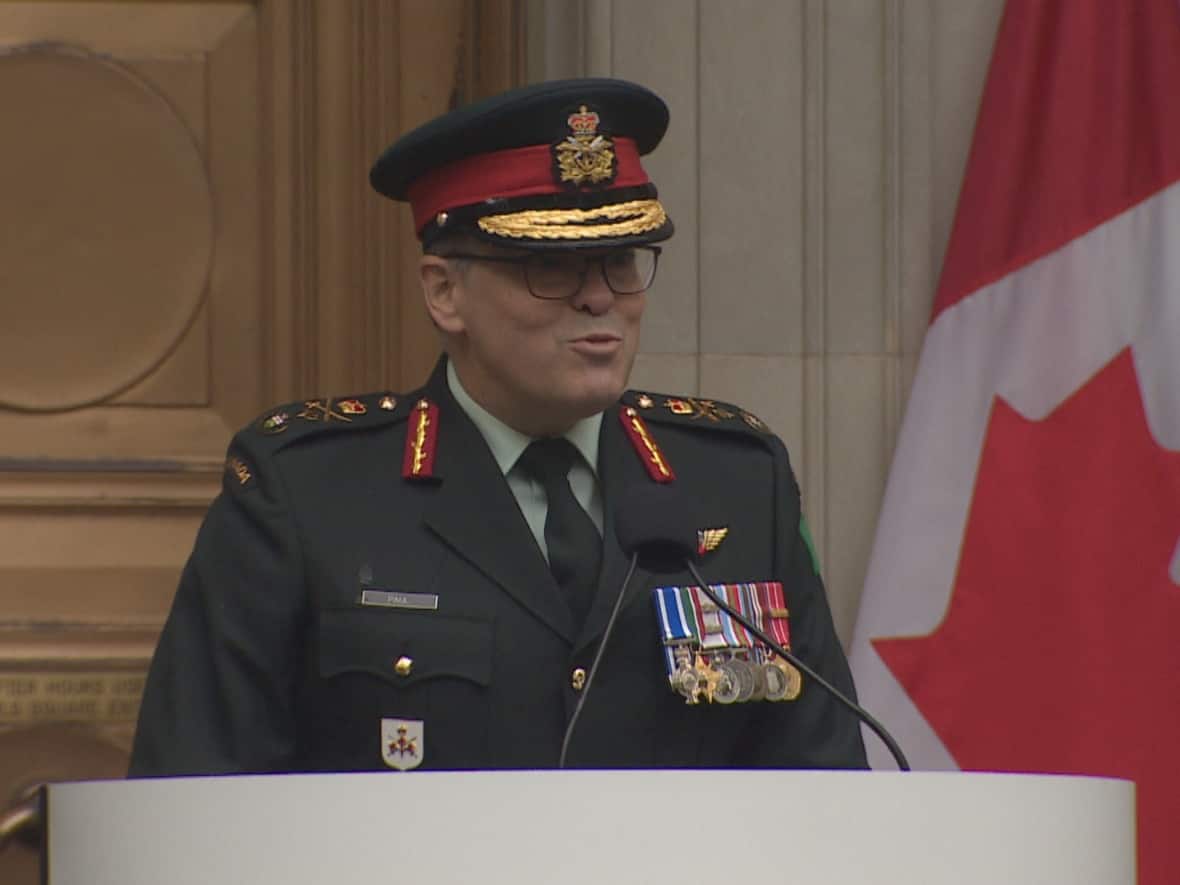 Then brigadier-general Jocelyn Paul, pictured in 2018, will command the Canadian Army. He has been promoted to lieutenant-general. (Sue Goodspeed/CBC - image credit)