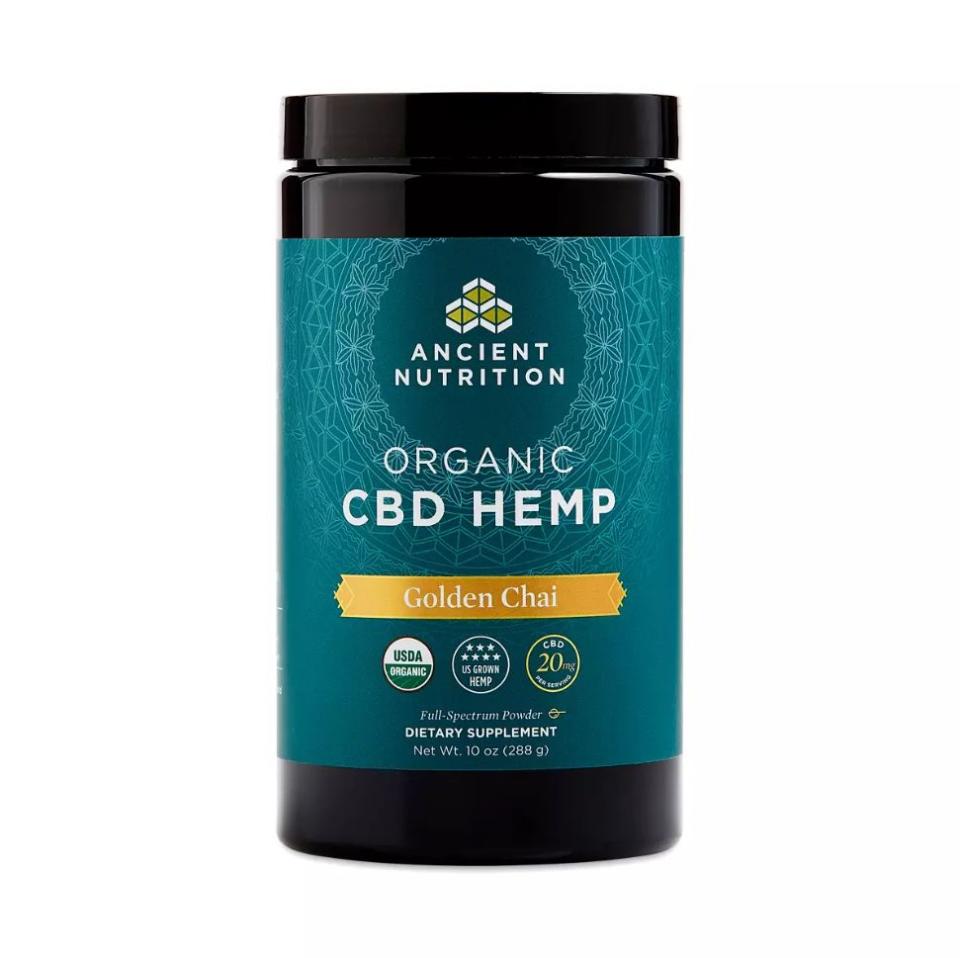 For those dealing with stress, falling asleep can be a tricky matter. The <strong><a href="https://fave.co/2Qoa9si" target="_blank" rel="noopener noreferrer">Golden Chai CBD Hemp Powder from Ancient Nutrition</a></strong> is a tasty way to promote a good night&rsquo;s rest. The blend contains organic hemp, turmeric, cinnamon, black pepper and ashwagandha to promote restful sleep. Simply add to heated nut milk or your favorite pre-bedtime drink for a golden elixir that will have your stressed-out friend on their way to dreamland. <strong><a href="https://fave.co/2Qoa9si" target="_blank" rel="noopener noreferrer">Get it at Thrive Market</a></strong>.