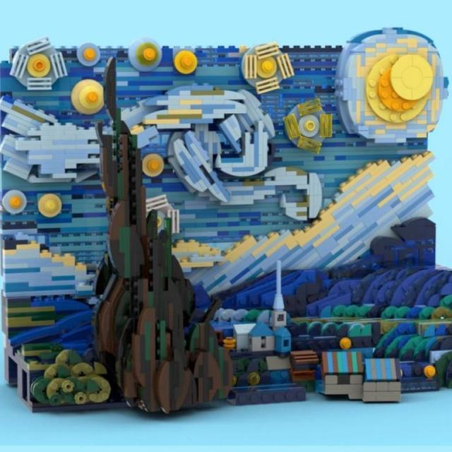 Ce fan de LEGO a réalisé un incroyable set en hommage aux Tournesols de van  Gogh