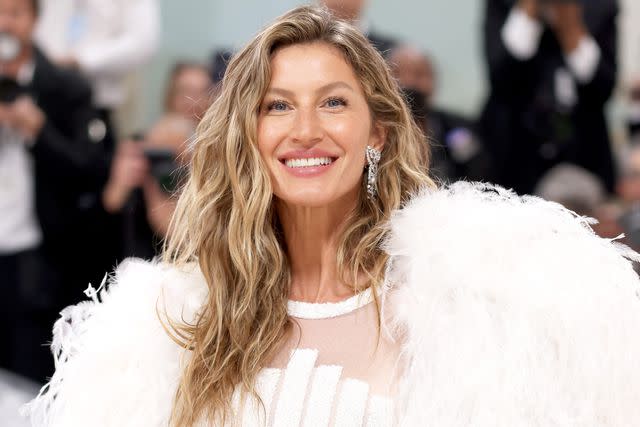 John Shearer/WireImage Gisele Bundchen at the 2023 Met Gala celebrating Karl Lagerfeld: A Line of Beauty at The Metropolitan Museum of Art on May 1, 2023 in New York City.