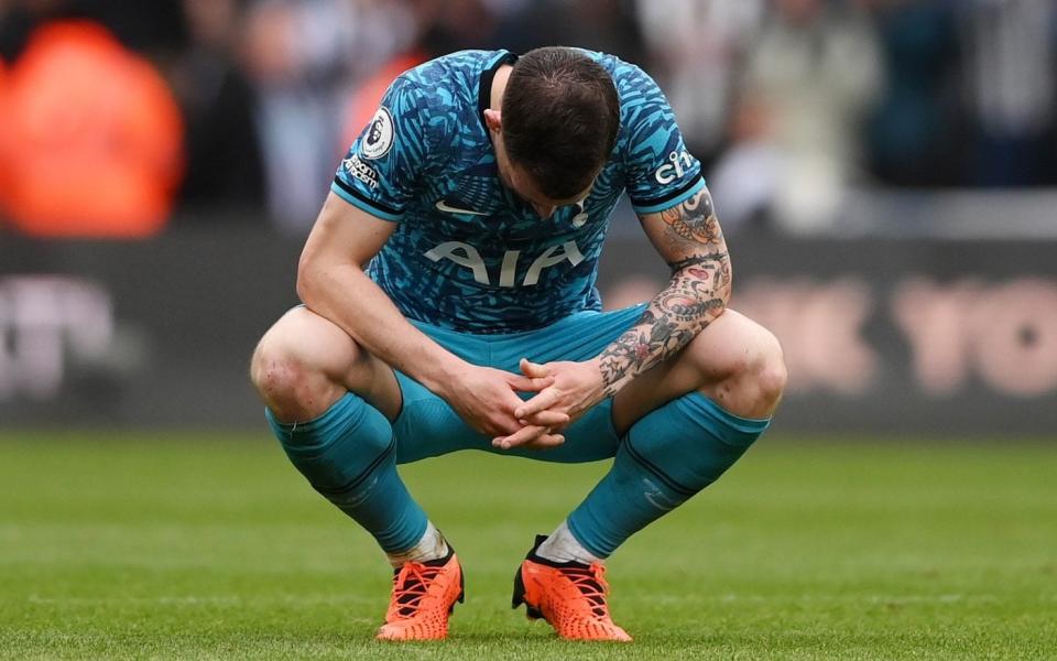 Pierre-Emile Hojbjerg after Tottenham's defeat at Newcastle - How to fix Tottenham: Sack Stellini, accept short-term pain and weaken Daniel Levy's control - Getty Images/Stu Forster